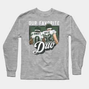 Jason Kelce & D'Andre Swift Philadelphia Favorite Duo Long Sleeve T-Shirt